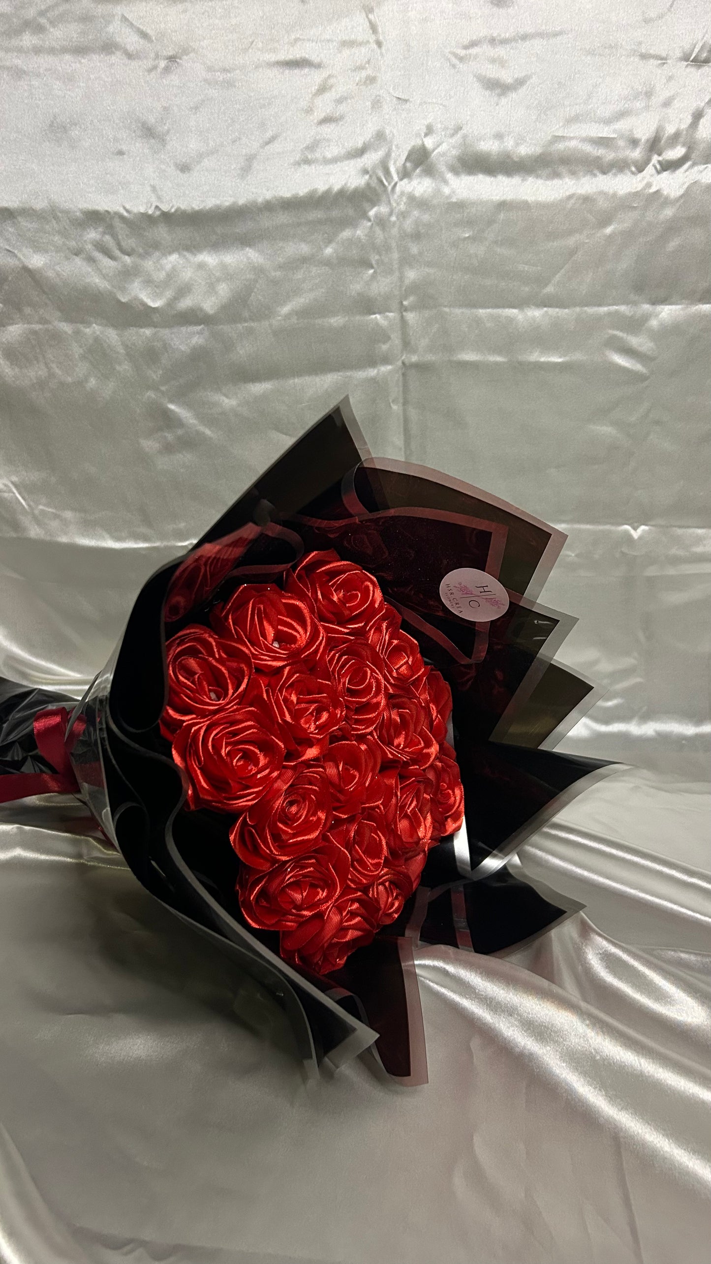 Bouquet en satin