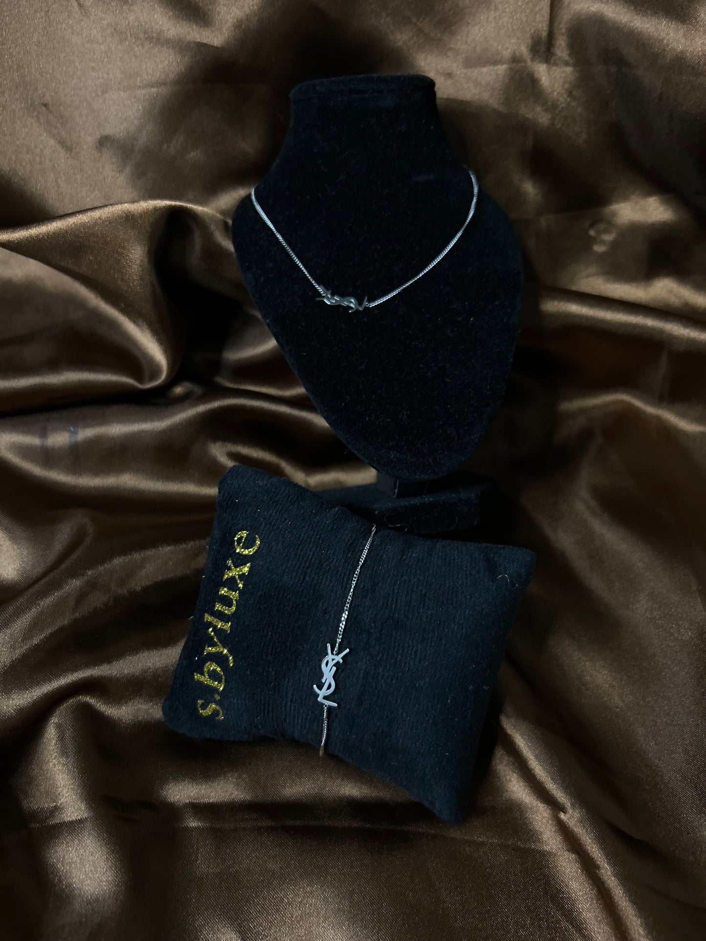 Collier & bracelet YSL